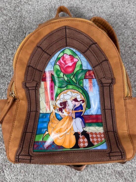 Danielle Nicole Handbags - Danielle Nicole Disney Beauty and the Beast Stained Glass Arch Mini Backpack